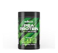 WellBoost Pea Protein Powder 1kg - Plant-Based 90% Protein, Unflavoured & Sugar-Free Supplement for Lean Muscle Growth - 33 Servings.