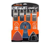 WELLCUT 17-Piece Universal Heavy Duty Quick Release Oscillating Multi Tool Wood Metal Plastic Accessory Set Compatible with Most Oscillating Multi Tools (for DIY and Professional use), WC-MT17