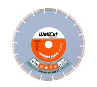 WellCut 230mm Diamond Cutting Disc, Segmented Diamond Blade for Concrete, Brick, Stone & Masonry,General Purpose Cutting Wheel, Block Paving, Patio Slabs & Building Materials (1)