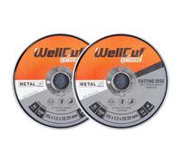 Wellcut Cutting Disc 115mm 4.5 Inch In Metal Box For Angle Grinder Pack Of 20