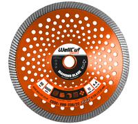 Diamond Cutting Discs For Angle Grinder 230mm 22.23mm Bore, Fast Clean Cut on Concrete Reinforced Concrete Marble And Granite Stone Sandstone Brick Tiles Or Ceramic Tiles WellCut (Single unit)