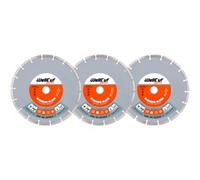 Wellcut Extreme Diamond Blade Cutting Disc - 230mm, 22.23mm Bore Pack Of 3