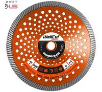 Diamond Cutting Discs For Angle Grinder 230mm 22.23mm Bore, Fast Clean Cut on Concrete Reinforced Concrete Marble And Granite Stone Sandstone Brick Tiles Or Ceramic Tiles WellCut (Single unit)