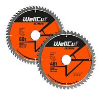 WellCut Extreme TCT Saw Blade 160mm x 20mm Bore 48 & 60 Teeth For Festool TS55