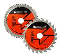 WellCut Extreme TCT Saw Blade 190mm x 30mm Bore 24 & 60 Teeth for HS7601J, GKS65