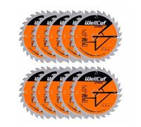 Wellcut Tct Extreme Circular Saw Plunge Saw Blade 160mm X 20mm X 28T Suitable For Festool - Ts55 Pack Of 10