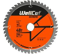 Wellcut Tct Extreme Mitre Saw Table Saw Blade 216mm X 30mm X 48T, Suitable For C8Fsr, Dws774, Kgs216, Gcm8Sjl (Wc-M2163048)