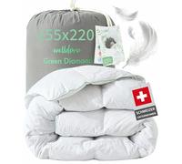 Welldora Comfort Duvet 155 x 220 cm, 1535 g, Extra Soft Feathers & Down, Specialist Tested, Oeko-Tex, Allergy Sufferers, RDS Certified for Animal Welfare, All-Year Feather Duvet Down Duvet 155 x 220