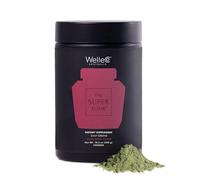 WelleCo The Super Elixir Daily Greens Powder, Probiotic Drink Mix with Whole Foods, Gluten Free, Vegan Gut Health Powder, Energy, Immunity, Healthy Skin, Hair & Nails (Jar, Mixed Berry)