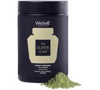WelleCo The Super Elixir, Daily Greens Powder with Probiotics, Superfoods & Whole Foods, Unflavored Drink Mix for Gut Health, Immunity, Energy, Skin & Hair, (300g Jar)