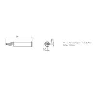 Weller 0054470499 XT-B Soldering Tip Chisel-Shaped 2.4mm 1 piece