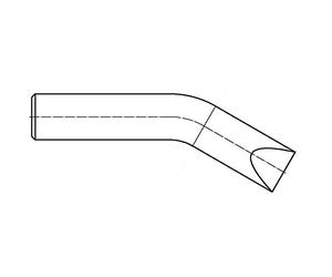 Weller Consumer T0054311299 Longlife Soldering Tip 43112, Curved, Ø 20.0 mm