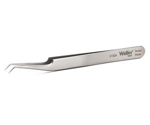Weller Erem 51SA Precision Tweezers, Curved 30°, Relieved Very Pointed Tips Relieved Shape At Front of Handle Provides Excellent Visibility of The Area to Be Worked On