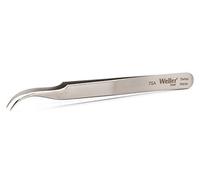 Weller Erem 7SA Precision Tweezers, Curved, Relieved, with Pointed Tips Excellent Handling in Confined Spaces