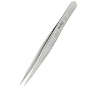 Weller Erem OODSA Precision Tweezers with Pointed Tips Very Robust Suitable for Standard Applications, with Serrated Finger Grips and Inside-Serrated Tips for Secure Handling
