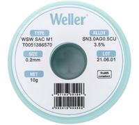 Weller T0051386570 Lead-Free Solder Reel Sn3.0Ag0.5Cu 10g 0.20mm
