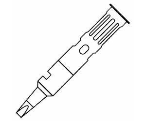Weller T0051644499 60-01-02 Soldering Tip For WP 60 - Chisel Tip - 2.4mm