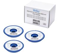 Weller WSW SCN M1 (T0051402999) Lead Free Solder Wire Kit - Ø 0.3/0.5/0.8mm, Alloy Sn99.3Cu0.6Ni0.05, Flux Content 3.5%, 21g