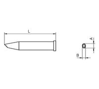 Weller - XT GW - Tip, Pb-free, 2.3/3.2mm