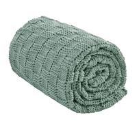 Wellfeel Knitted Weighted Blanket for Adult, No Beads Heavy Blanket 50” x 60'' 7lbs, Breathable Chunky Knit Blanket, Cooling Weighted Blanket for Hot Sleepers, Christmas Home Decor (Light Green)