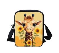 WELLFLYHOM Custom Small Cross Body Purse Shoulder Messenger Bag for Women Kids Phone Handbags, 1 Sunflower Giraffe, Small