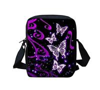 WELLFLYHOM Custom Small Cross Body Purse Shoulder Messenger Bag for Women Kids Phone Handbags purple Size: Small