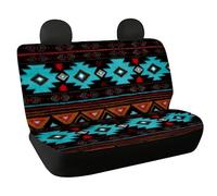 WELLFLYHOM Navajo Aztec Rear Bench Seat Cover for Cars Truck SUV Western Tribal Car Seat Covers for Women Men Geometric Stripe Back Seat Backrest Saddle Blanket Protector Set of 2
