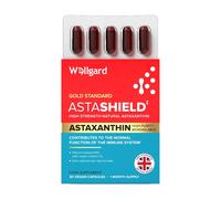 Wellgard Astashield Natural Astaxanthin 8mg Vegan Daily Wellness Support Capsules - 30 Capsules