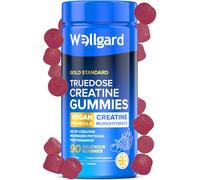 Wellgard Creatine Gummies - Truedose 3000mg Creatine Monohydrate Gummy, Batch Tested & Lab Verified, 90 Gummies 30 Day Supply, Vegan