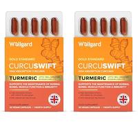 Wellgard Curcuswift Turmeric - High Strength Turmeric Supplement, Curcumin with Vitamin D3 & Ginger for Immune Support & Bone Health (Pack of 2)