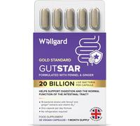 Wellgard Gutstar Probiotics for Digestive Health - 30 Vegan Capsules