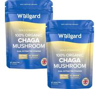 Wellgard Organic Chaga Mushroom Daily Wellness Support Powder - 90g (2 Pack)
