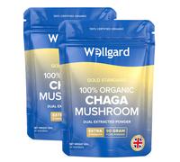 Wellgard Organic Chaga Mushroom Daily Wellness Support Powder - 90g (2 Packs)
