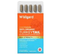 Wellgard Organic Turkey Tail Mushroom Vegan Daily Wellness Support Capsules - 60 Capsules
