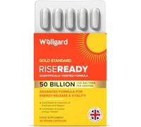 Wellgard Rise Ready - Advanced Formula for Energy Release & Vitality, 30 Vegan Capsules