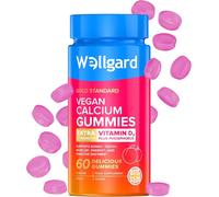 Wellgard Vegan Calcium & Vitamin D3 Gummies Peach Flavour - 60 Vegan Gummies