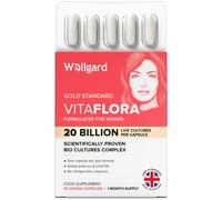 Wellgard Vitaflora for Women - Womens Live Cultures for Intimate Flora, Vaginal Live Cultures, Suitable During Pregnancy, 30 Capsules, Made in UK