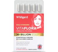 Wellgard Vitaflora Probiotics for Women - Womens Probiotics for Intimate Flora, Vaginal Probiotics, Suitable During Pregnancy, 30 Capsules, Made in UK