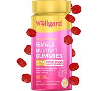 Wellgard Womens Multivitamins Gummies, Vegan, with B6, B12, C, D, Zinc & Biotin, Energy, Immunity, Skin, Hair & Nails, Hormonal He
