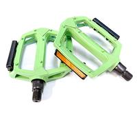 Wellgo Green Metal BMX Platform Pedals - 1/2" (1 piece crank)