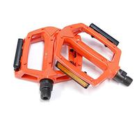 Wellgo Orange Metal BMX Platform Pedals - 1/2 (1 piece crank)