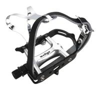 Wellgo R104 Road Pedal & Clips - Black