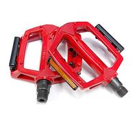 Wellgo Red Metal BMX Platform Pedals - 1/2" (1 piece crank)