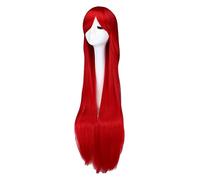 WELLHY 100 cm Anime Red Cosplay Wig for Shana Musujime Awaki Rapunzel Erza Long Straight Synthetic Hair Wigs Peruca Pelucas Coser Wig
