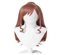 WELLHY Anime Cosplay Wig Bang Dream Lisa Imai Wig Brown Long Wig with Free Hairnet for Party Carnival Halloween Wigs Coser Wig