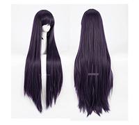 WELLHY Anime Cosplay Wig?Inu x Boku SS Ririchiyo Shirakiin Cosplay Wig Long Straight Purple 100cm Anime Full Hair?with Free Wig Cap?Halloween Hair?for Christmas Carnival Party Halloween Coser Wig