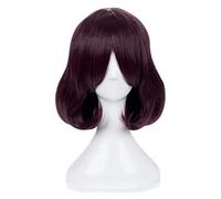 WELLHY Anime Cosplay Wigs Arena of Valor Gothic Rose Cosplay Wig Purple Red Thick Puff KEEBON Coser Wig