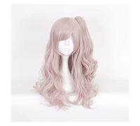 WELLHY Anime Cosplay Wigs Girls Frontline UMP45 and UMP9 Long Curly Diagonal Bangs Wig Cosplay Party Wigs+Wig Cap KEEBON Coser Wig
