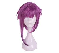 WELLHY Cosplay Wig 50CM Straight Meduim Purple Mix-Color Synthetic Cosplay Wig 100% High Temperature Fiber Hair WIG-658O FLYAND for Coser