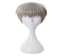 WELLHY Cosplay Wig Anime Cosplay Costume Wig Jujutsu Kaisen Wig Toge Inumaki Wig Gray Bangs Short Hair with Free Wig Cap for Halloween Party Carnival Nightlife Concerts Weddings for Coser